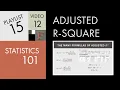 Statistics 101 Multiple Regression Adjusted R-square