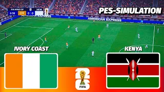 LIVE🔴| Ivory Coast vs Kenya - FIFA World Cup 2026 Qualifiers | PES 21 Simulation