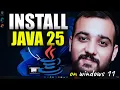 How to install Java JDK 25 in WINDOWS 5 mins Install Java in Windows 2026