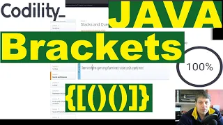 Codility Brackets solution
