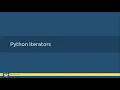 18 - Python Basic Concepts Python Iterators In Malayalam