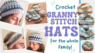 Granny Stitch Beanie Tutorial Works for ANY Size