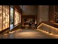 take the stairs down, settle into quiet reading | tokyo library lounge jazz