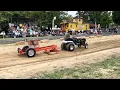 Modified Garden Tractor pulling at Oregon Steam-Up 2026