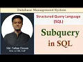 Lec 71 Subquery in SQL SQL DBMS Bangla Tutorial