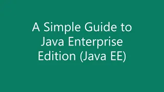 What is Java Enterprise Edition Java EE