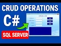 CRUD Operations in C and SQL Server