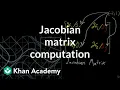 Computing a Jacobian matrix