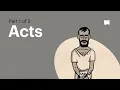 Book of Acts Summary A Complete Animated Overview Part 1