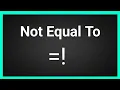 Not Equal To Operator In Python In Hindi