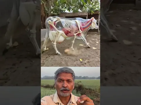 गाय का शरीर कांच की तरह है। 😱 #shorts #ytshorts