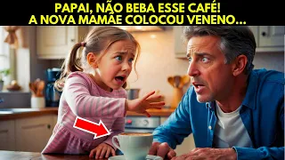 "PAPAI, NÃO BEBA ESSE CAFÉ, A NOVA MAMÃE COLOCOU VENENO", DISSE A MENINA AO MILIONÁRIO...