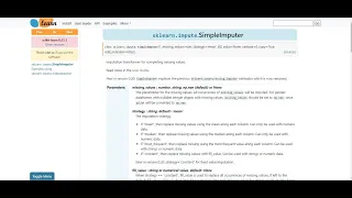 Simple Imputer in Data Processing Sklearn Impute SimpleImputer