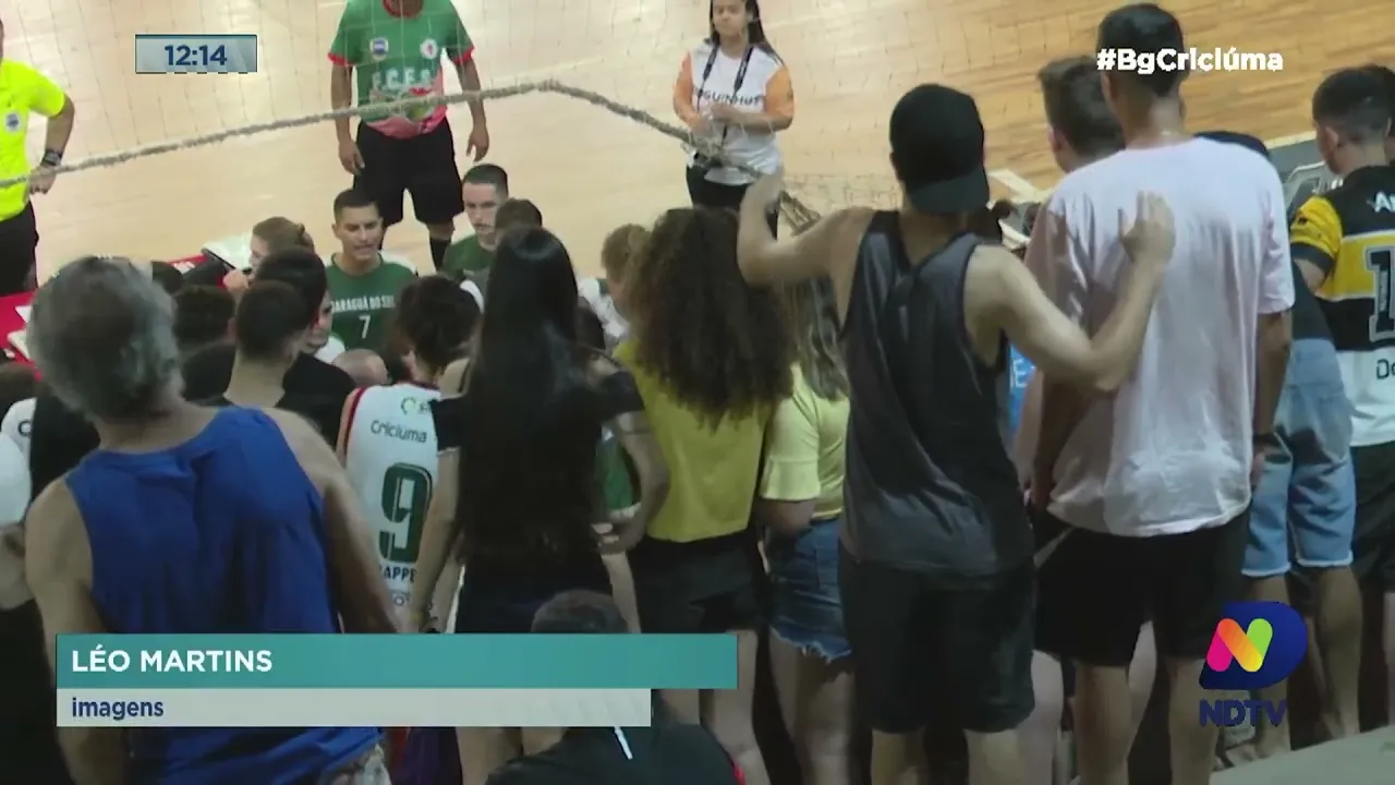 Tumulto interrompe final entre do futsal entre Criciúma e Jaraguá do Sul pelos Joguinhos Abertos
