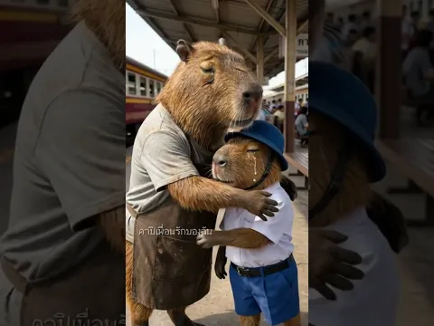 คาปิจะไปทำงานที่กรุงเทพฯ (ตอนที่ 1) #capybara #AI