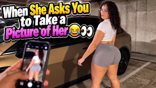 When She Asks You to Take a Picture of Her ππβ