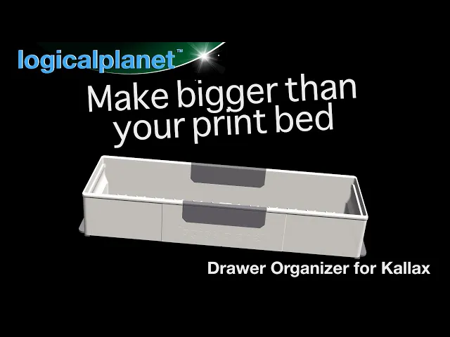 275mm Kallax Drawer Tray Printed on a 200mm bed video thumbnail
