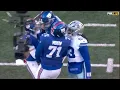 Cowboys Giants FIGHT After HUGE HIT on Jaxson Dart Donovan Ezeiruaku EJECTED