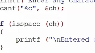 109 isspace function in C Programming Hindi
