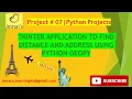 Python Project 07 Tkinter Application to Find Distance Address Using Geopy