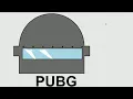 PUBG helmet logo with python turtle graphics logo making with python