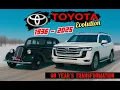 Toyota Cars Transformation 1936 TO 2025 60 cars in 6 mins ToyotainIndia