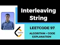 Interleaving String Dynamic Programming LeetCode Solution 97