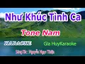 Download Lagu Như Khúc Tình Ca  - Karaoke - Tone Nam - Nhạc Sống - gia huy karaoke