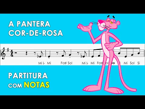 Download MP3 A Pantera Cor-de-Rosa | Partitura com Notas para Flauta Doce, Violino | Tema