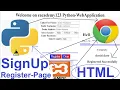 Part-1 WebApplication - Advance Python Series HTML-CSS-Python Using XAMPP-With Code