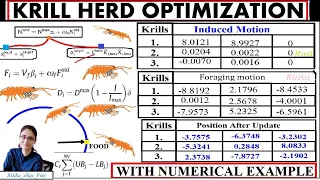 Krill Herd Optimization NUMERICAL EXAMPLE xRay Pixy