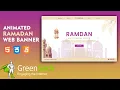 How to Make an Animated Website Using HTML CSS JavaScript Ramadan Animated Web Banner