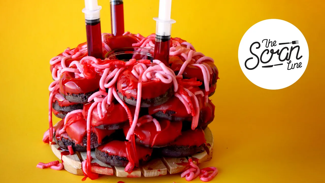 BLOOD LUST DONUT HALLOWEEN CAKE - The Scran Line