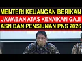 Breaking news jawaban menteri keuangan Purbaya atas kenaikan gaji ASN dan pensiunan PNS tahun 2026