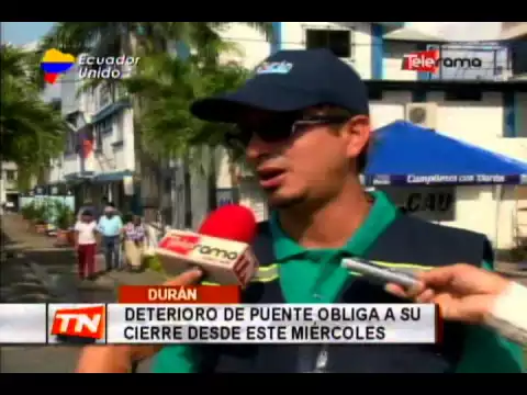 Deterioro de puente obliga a su cierre desde este miércoles