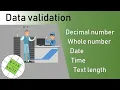 GRIT CELL Data Validation Basic tutorial numbers date time text