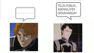 those text bubble memes but with logh characters