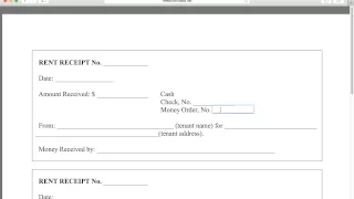 How to Write a Monthly Rental Receipt Form PDF Template