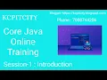 Core Java By KCP Sir SESSION - 1 Free Core Java Training For Beginners