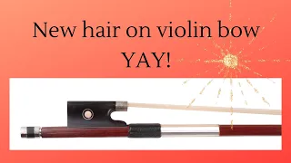 Download New hair on violin bow - unboxing #violin #violinbow #bowrehair MP3