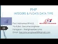 08 - DATA TYPES INTEGERS AND FLOATS
