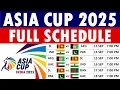 Asia Cup 2025 Schedule Asia Cup 2025 Full Schedule Date Timings And Venues