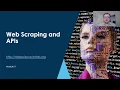 Module 11 Lecture Web Scraping and APIs