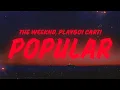 Download Lagu The Weeknd - Popular (Lyrics) feat. Playboi Carti \u0026 Madonna