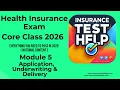 2026 Health Insurance Exam Core Course - Module Five
