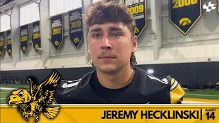 Jeremy Hecklinski Iowa Football Aug 14