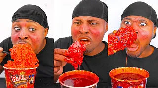 Extreme Spicy Buldak Challenge Compilation pt 3 | @JOMBOSPICE 