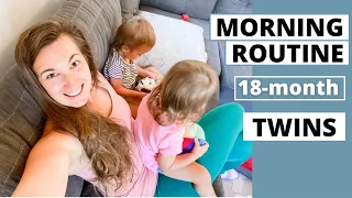 MORNING ROUTINE WITH TWINS 18 MONTH OLD DAY IN THE LIFE MOM VLOG TWIN MOM SUMMER WINTER MOM 