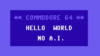 Hello World on Commodore 64 in Assembly Language Machine Code