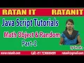 JavaScript Tutorial Math Object And Randow Part-2 By Binesha